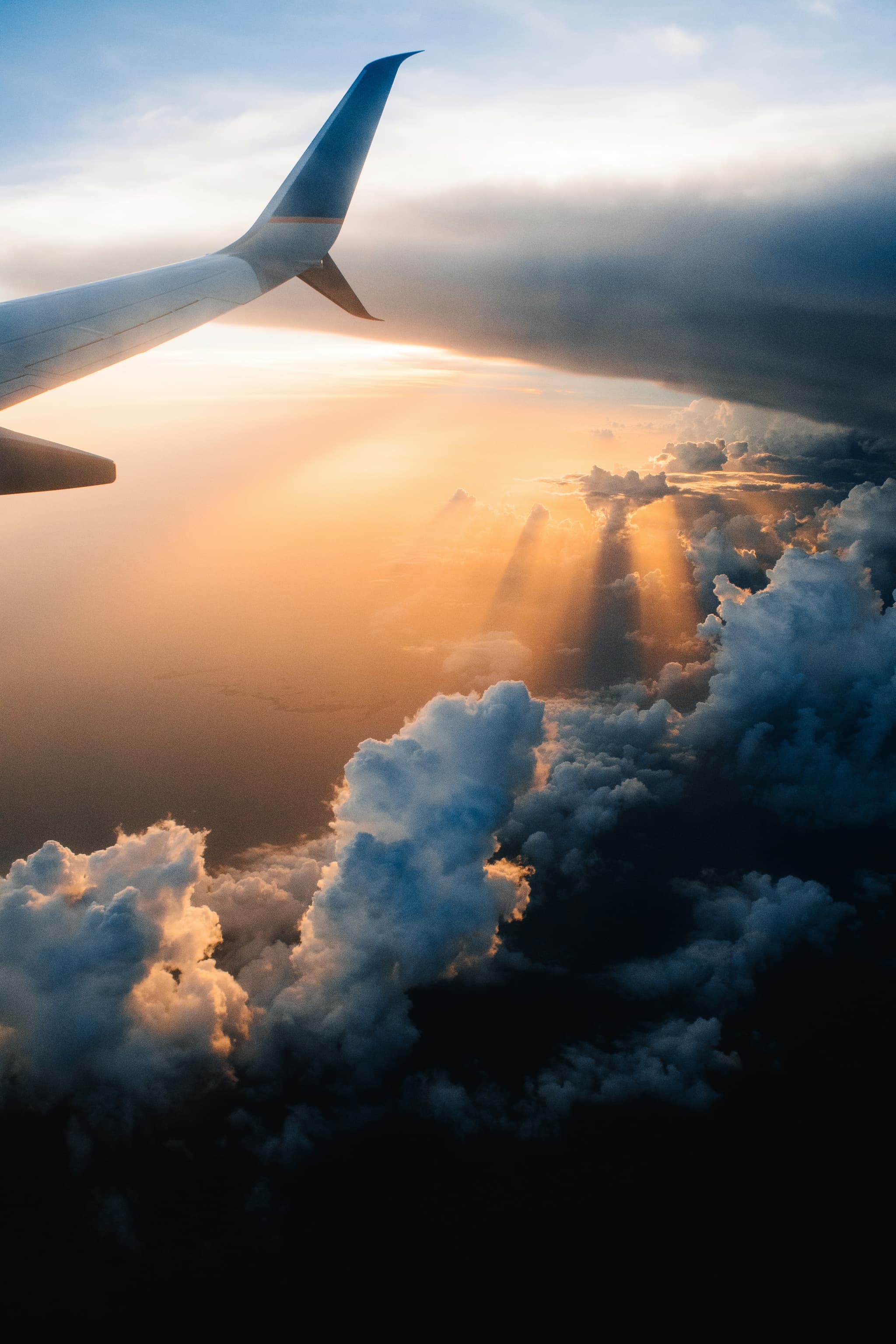 background image, tail of plane